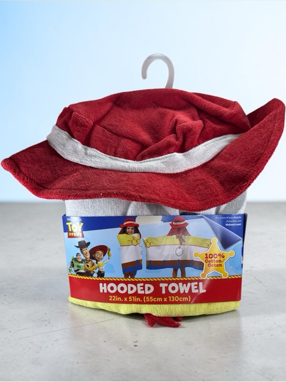 Toy Story Hooded Towel -  Jessie Red and White